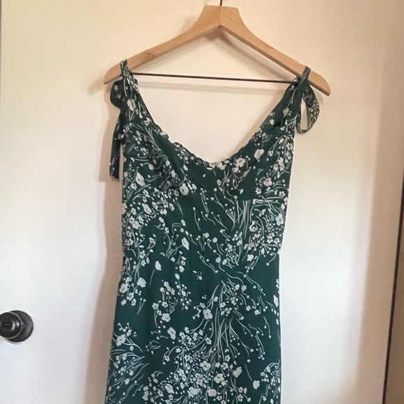 Reformation Green Floral Midi Dress - Picture 8 of 9